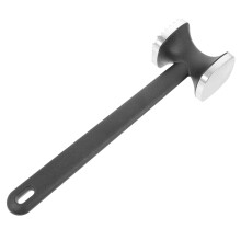 DualSided Stainless Steel Meat Tenderizer Mallet for Steak and Beef with Ergonomic Grip