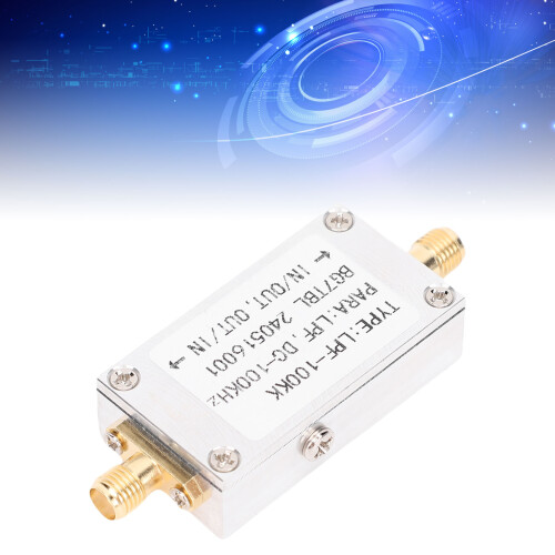 100 kHz SMA-Filter, 50 Ohm, 622512 mm, Aluminium