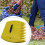 Leaf Scoops Claws for Yard Work with Ergonomic Grip, Durable Leaf Grabber Hand Rakes Yellow 4