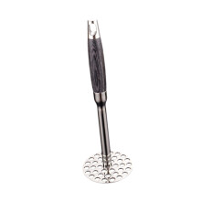 Stainless Steel Potato Masher with Ergonomic Wooden Handle for Vegetables and Fruits Ref: 6784