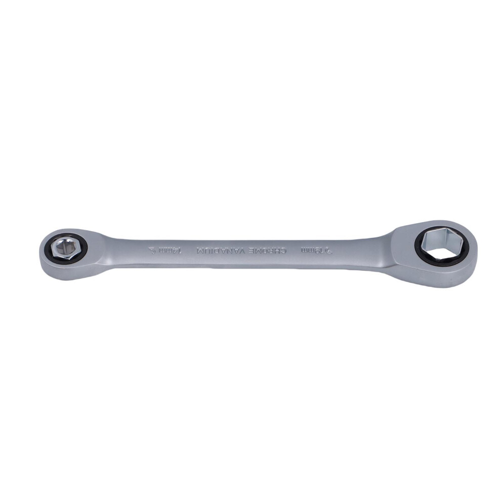 72 Tooth Ratchet Wrench Set, 14-19Mm Cr V Steel Dual Head Torsion Tool 3661383146647