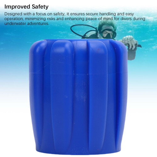 Blue Rubber Scuba Diving Tank Valve Knob Handwheel Replacement Accessory 2