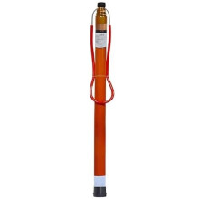 Pool Rescue Hook with Reflective Strips, 18ft Telescopic Fiberglass Lifeguard Safety Pole for Pools