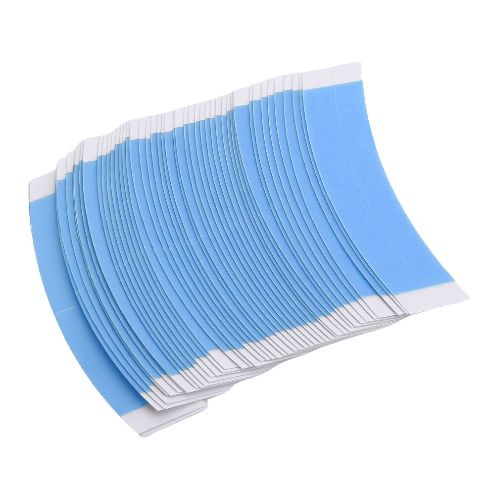 50 Pcs Blue Double Sided Invisible Breathable Wig Tape for Toupee & Hairpiece