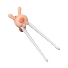 Training Chopsticks with Cute Orange Rabbit Design for Kids Beginner Learning and Fun Meals