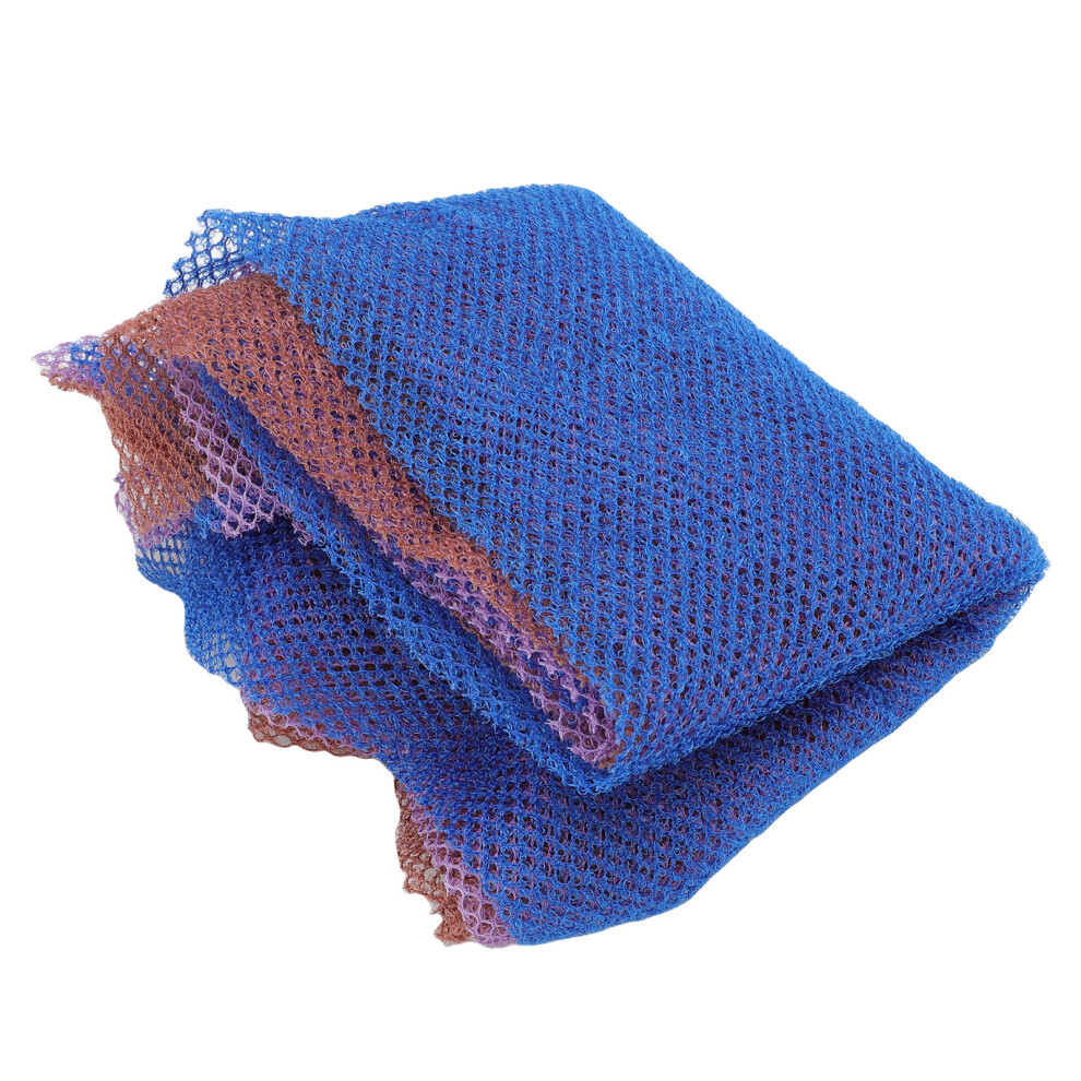 3 Pcs African Nylon Cleansing Bath Scrubbing Nets Fast Drying Machine Washable