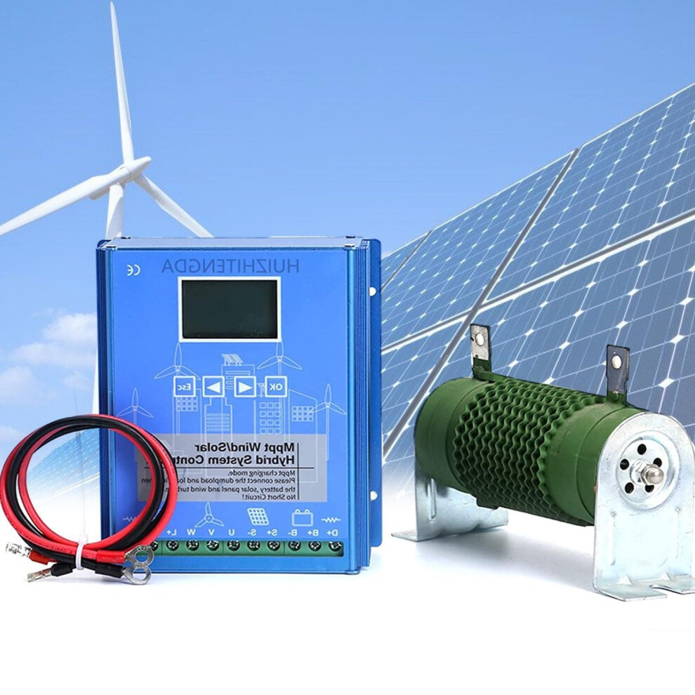 Wind Solar Hybrid Charge Controller 24V 4000W Mppt For Wind Turbine Battery Charging With Lcd 9070919348709