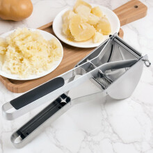 Stainless Steel Potato Ricer with 3 Interchangeable Discs, Heavy Duty Manual Masher Kitchen Tool