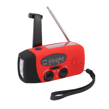 Notfall-Handkurbelradio 600 mAh Rot 12,8 6 4 cm