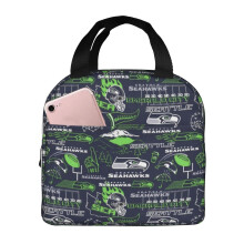 Seattle Seahawks Football-Lunchbag, isolierte Brotdose Thermo-Bento-Tote-Kühlbehälter
