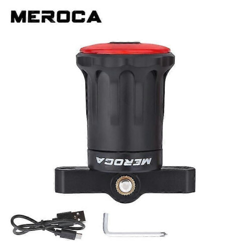 MEROCA Bike Rear Light Bicycle Smart Sensor Brake Tail Light Waterproof LED Charging 2