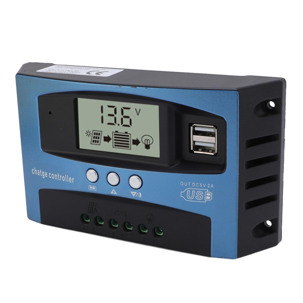 80A Mppt Solar Charge Controller 12V/24V Dual Usb Fast Charging For Rv Boat Cabin 9113335277427