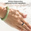 Fitness Tracker Ring 50m Waterproof Gesture Control Size 11 Black 7