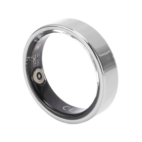 Fitness Tracker Ring with Step, Calorie, Gesture Control, 50m Waterproof, 22.2mm Silver