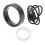 Fitness Tracker Ring 50m Waterproof Gesture Control Size 11 Black 3
