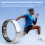 Fitness Tracker Ring with Step, Calorie, Gesture Control, 50m Waterproof, 22.2mm Silver 6