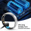 Fitness Tracker Ring with Step, Calorie, Gesture Control, 50m Waterproof, 22.2mm Silver 8