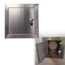 12x36 Inch Stainless Steel Access Door with Lock, Waterproof Plumbing Service Hatch Panel for RV and Drywall