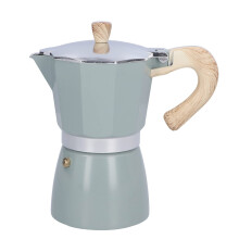 Italian Moka Pot Stovetop Espresso Maker 300ML Classic Aluminum Octagonal Design for Rich Flavor