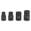 4pcs Brake Caliper Socket Set 11.5mm-22mm 1/2in Drive 2