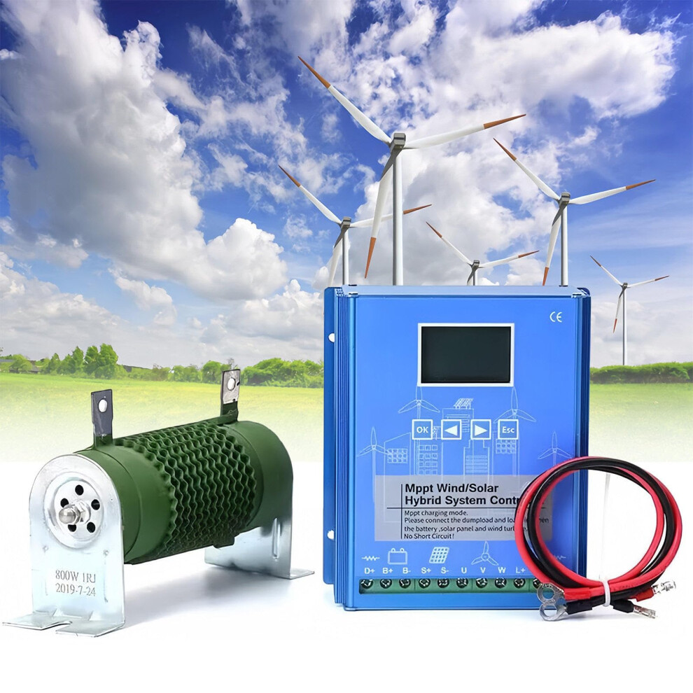 Wind Solar Hybrid Mppt Charge Controller 14000W 12V/24V/48V Off Grid With Lcd And Auto Voltage 9113335278172