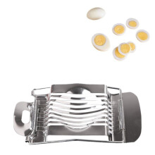 Stainless Steel Egg Slicer with Precision Wire Cutter for Boiled Eggs, Salads and Sandwiches