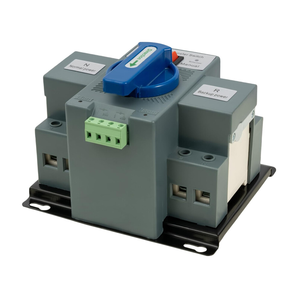 2P 63A Automatic Transfer Switch 110V Dual Power Generator Changeover For Home Backup 9070919352096