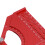 3D Woodworking Angle Ruler Aluminum Alloy 0-180 Adjustable Protractor Red 8