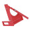 3D Woodworking Angle Ruler Aluminum Alloy 0-180 Adjustable Protractor Red 15