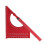 3D Woodworking Angle Ruler Aluminum Alloy 0-180 Adjustable Protractor Red 16