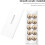 Rectangular Cake Stand with Lid, Marble Design Acrylic Tray for Dessert Display and Parties White 5