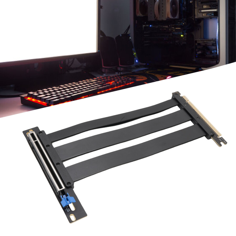 Pcie 5.0 Riser Cable 16X Extension 5.9In For Rtx4090 5090 Black 8431383150563