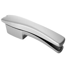 Garlic Press Manual Crusher with Ergonomic Handle Double Lever Stainless Steel Mincer for Kitchen