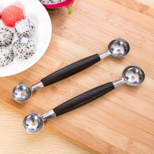 2 Pack Stainless Steel DoubleEnded Melon Baller and Fruit Scoop with Ergonomic Comfort Grip