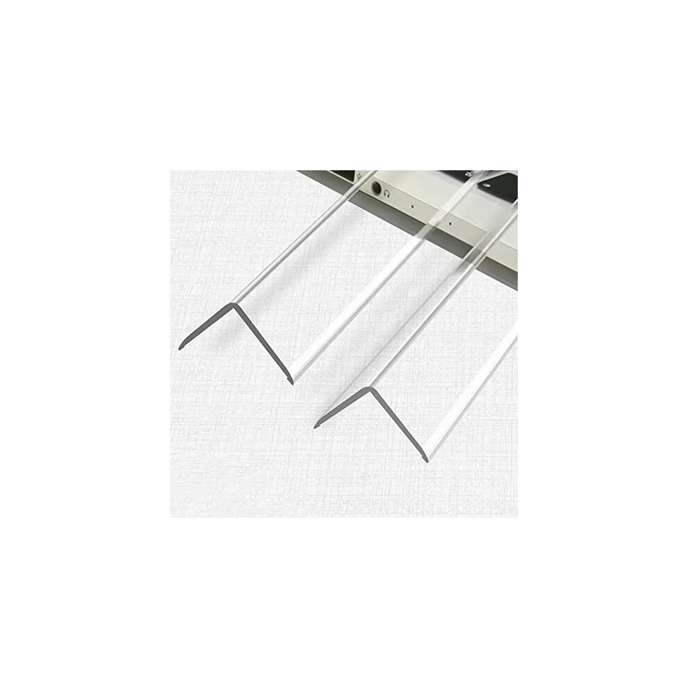 Clear SelfAdhesive Corner Protector 2PCS, 90 PVC Wall Edge Guard Strip, ScratchResistant Trim (3x80cm)