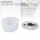 Große Kapazität Transparenter Salatschleuder, PP-Material, 21,6 cm 13