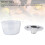 Große Kapazität Transparenter Salatschleuder, PP-Material, 21,6 cm 5