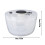 Große Kapazität Transparenter Salatschleuder, PP-Material, 21,6 cm 2