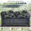 Wooden Rectangular Trough Planter Garden Flower Box Outdoor Patio 7