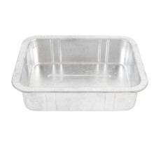 Zinc Silver Oil Drip Pan for Cars & Motorcycles, 3L, 8.4x11.2x3 in