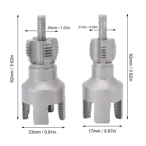 Internal External Pipe Threading Tool Kit 1/2" 3/4" Dies 1