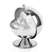 Stainless Steel Sugar Bowl with Lid RustResistant Elegant Finish for Kitchen Coffee Tea