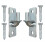Robuste Kettendrahtgatter-Scharniere mit 2-Pack und 5/8'' Stift für Außenmetallzäune 1