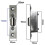 Adjustable Roller Catch Satin Mortice Door Spring Ball Latch Stainless Steel(silver)(1pcs) 2