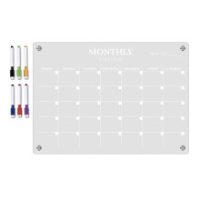 Quadro de Mensagens de Plano Mensal Tamanho A3 Quadro de Mensagens Acrílico Transparente para Frigorífico Quadro de Notas Íman
