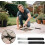 2 PCS Heavy Duty Paver Puller Tool with Rubber Grip and Micro Teeth for Garden Brick Removal 2