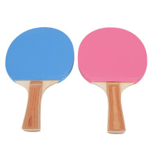 Tragbares Tischtennisschläger-Set – 4 Schläger, 8 Bälle, Pink & Blau