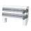 Cling Wrap Dispenser with Cutter, Wall Mounted Plastic Wrap Organizer, Durable Gray Kitchen Storage 1