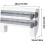 Cling Wrap Dispenser with Cutter, Wall Mounted Plastic Wrap Organizer, Durable Gray Kitchen Storage 4