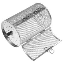 Stainless Steel Rotisserie Oven Basket Drum for Nuts Vegetables Meat with Large EasyAccess Door